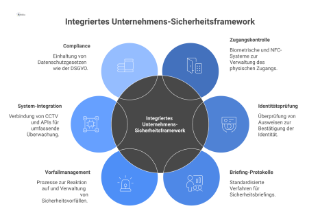  Diagramm einer barrierefreien Rampe nach DIN 18040-1 mit Handläufen, 6% Steigung, Radabweisern, Zwischenpodest und Bewegungsflächen. 