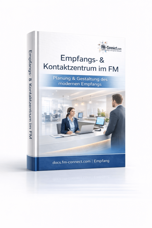 Empfangs Kontaktzentrum im Facility Management Cover 