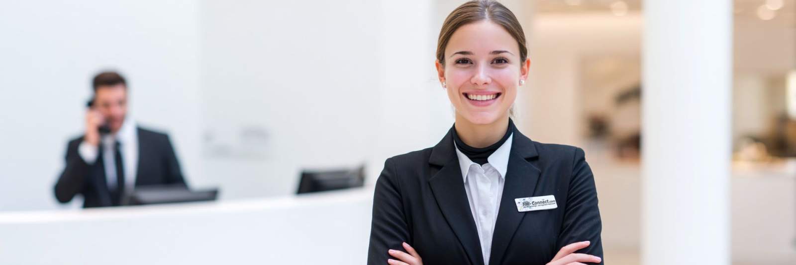 Begleitung und Unterstützung des Empfangsdienstes