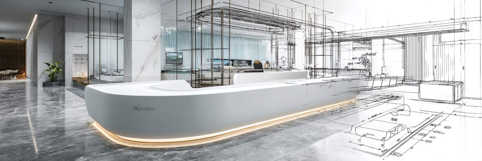 Kontinuierlicher Verbesserungsprozess bei modernem Unternehmensempfang